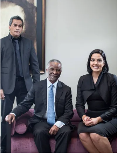 Saana with South Africa President