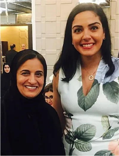 Saana with SHEIKHA LUBNA